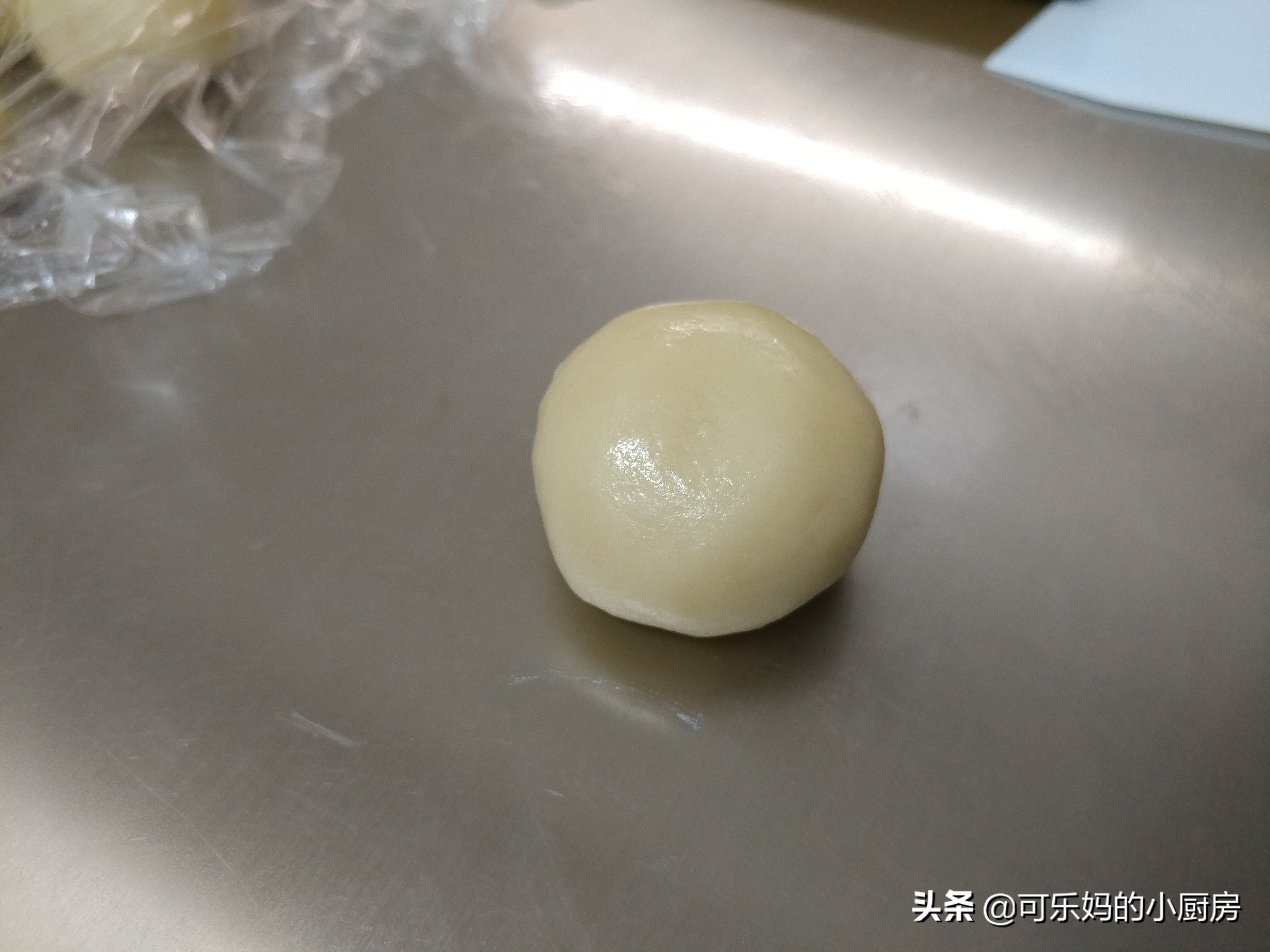 千层中式酥皮点心制作视频,蛋挞皮做绿豆酥饼