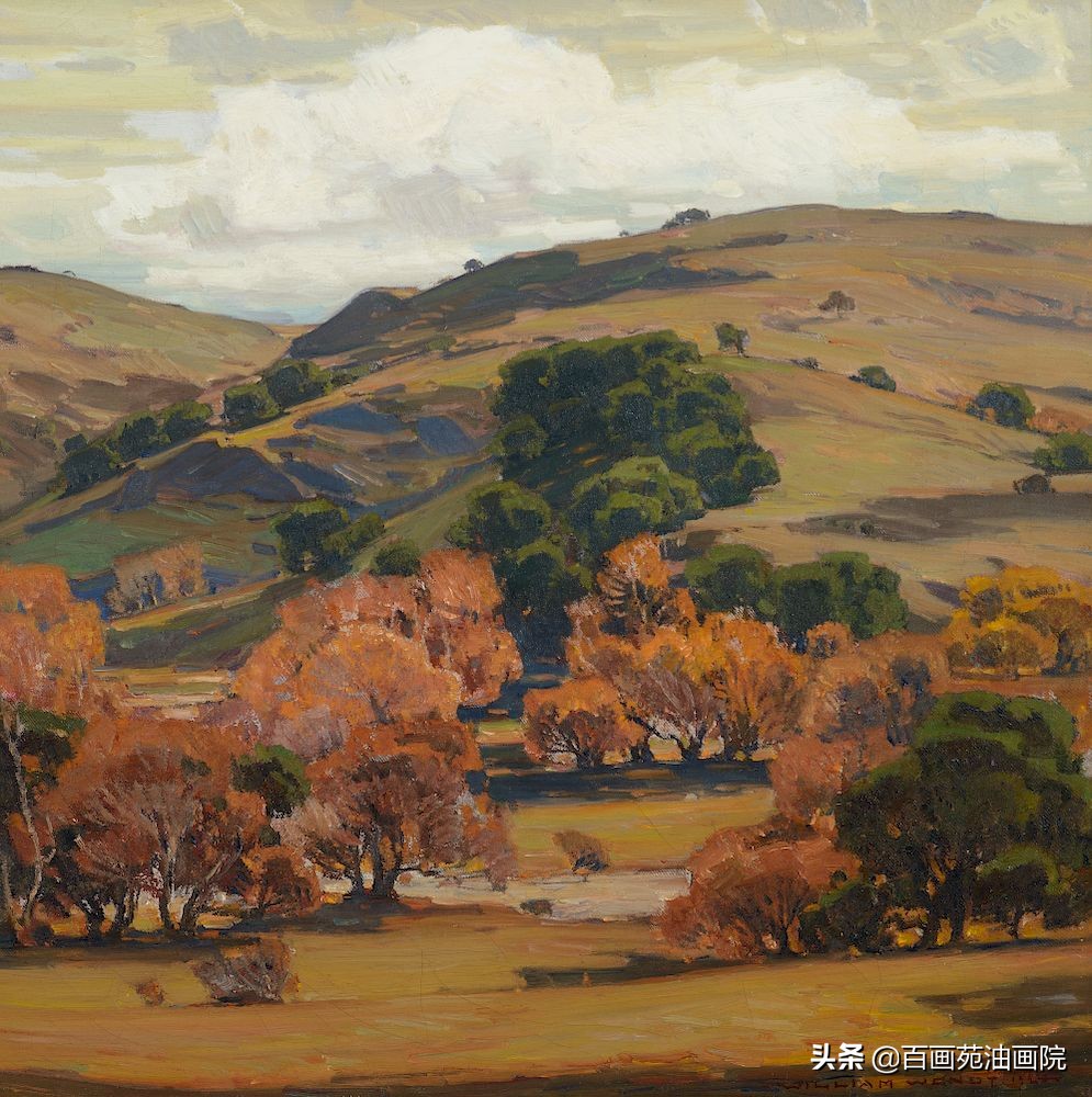 风景油画色彩的基础知识,阿尔卑斯山风景油画