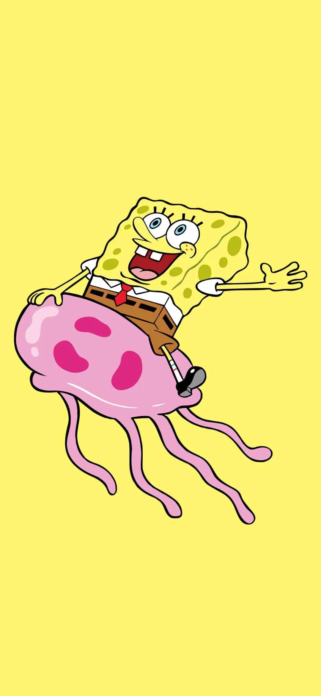 海绵宝宝壁纸全面屏全角色,关于海绵宝宝的壁纸高清