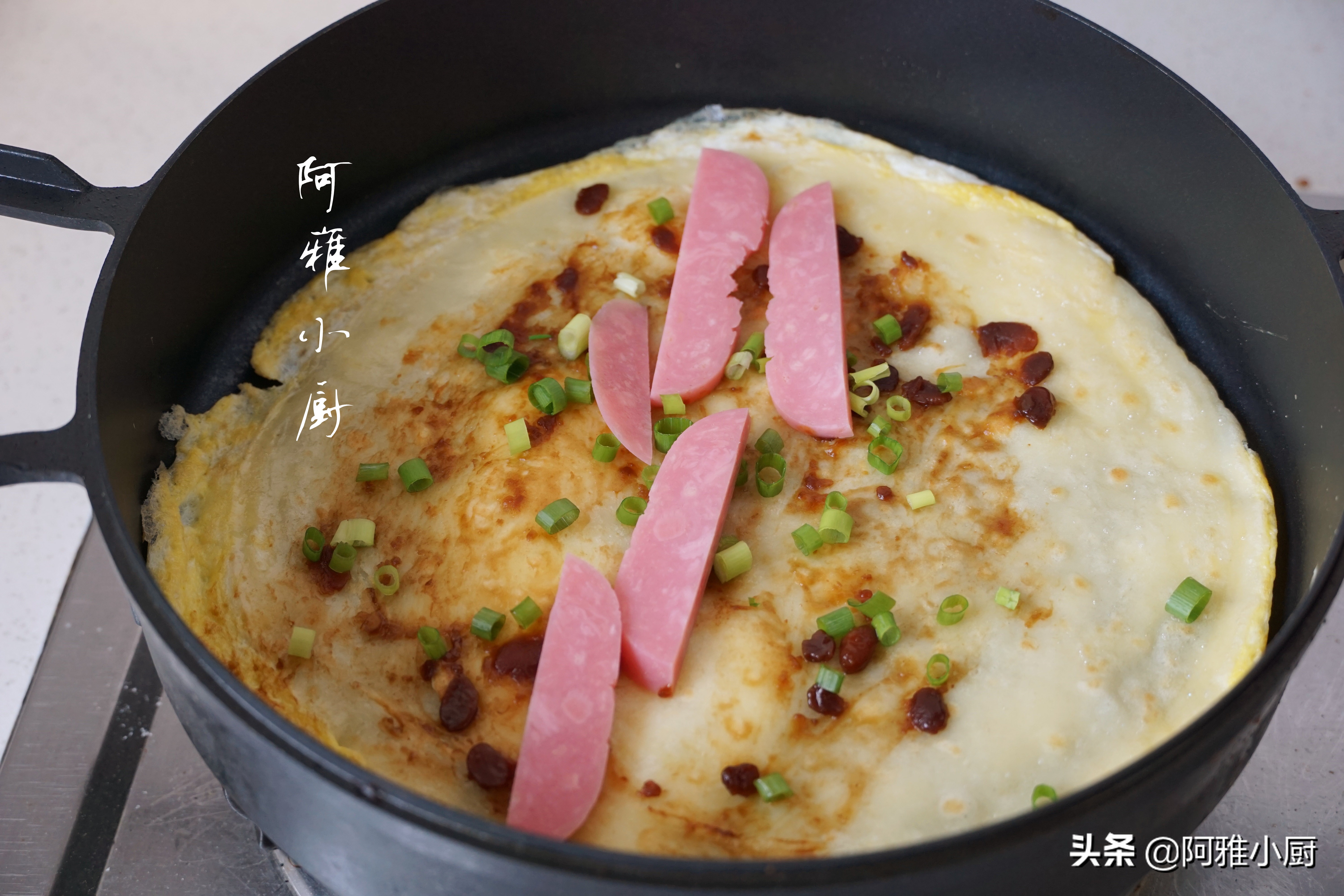 自己在家做煎饼果子面糊做法,早餐煎饼果子超简单做法