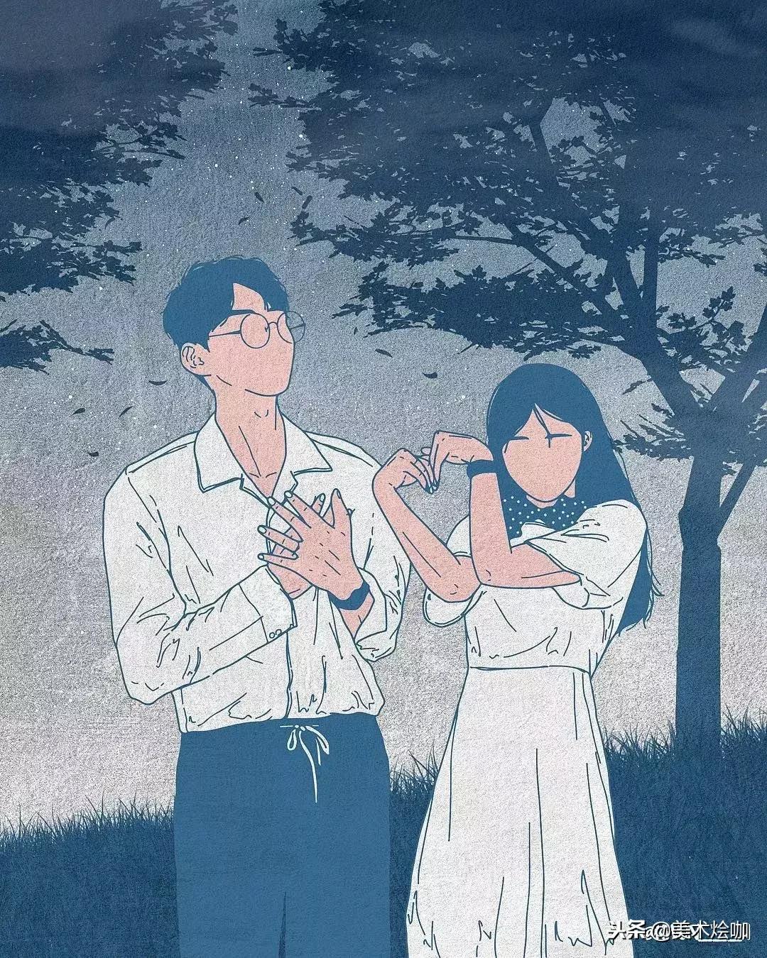 少女心爆棚的唯美插画,软萌插画清新少女心