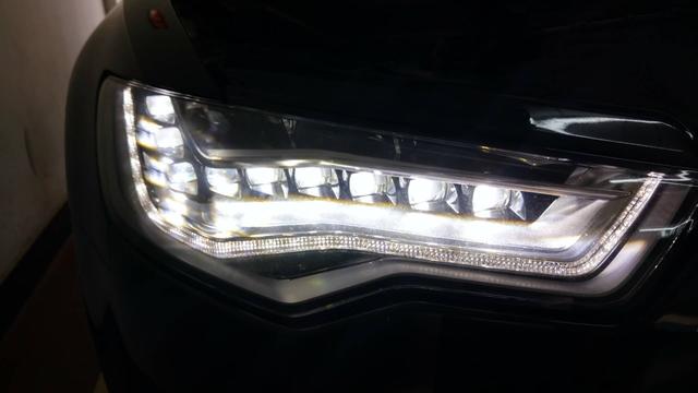 苏州奥迪a6大灯改装led大灯,长沙改led汽车大灯