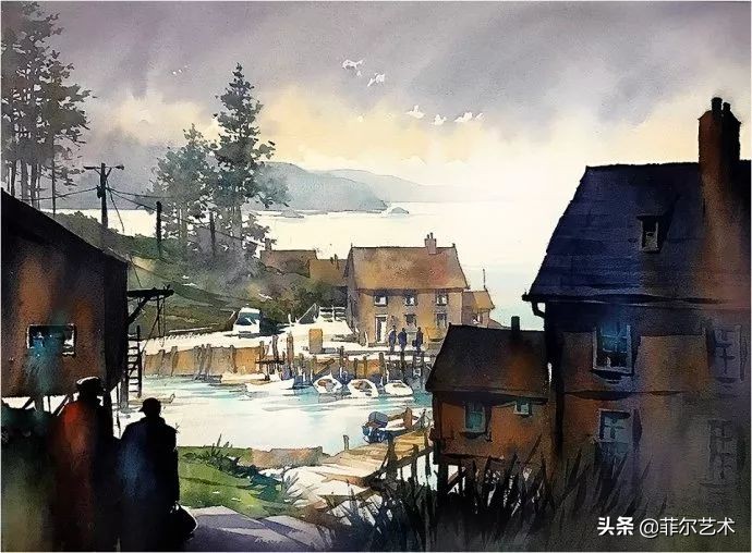 水彩意境图片欣赏,水彩颜色丰富