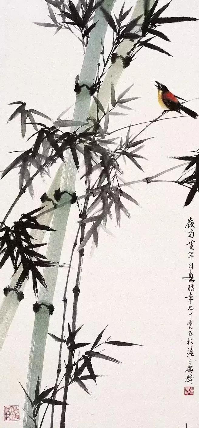 古今十大名家笔下的雪竹,这三位大师画雪景绝美