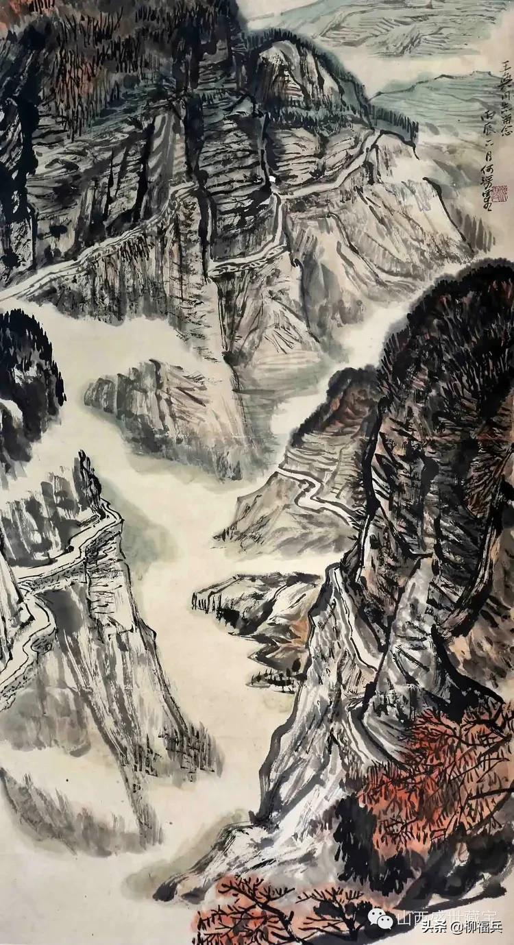 人工天河红旗渠全景图,人工天河红旗渠现场