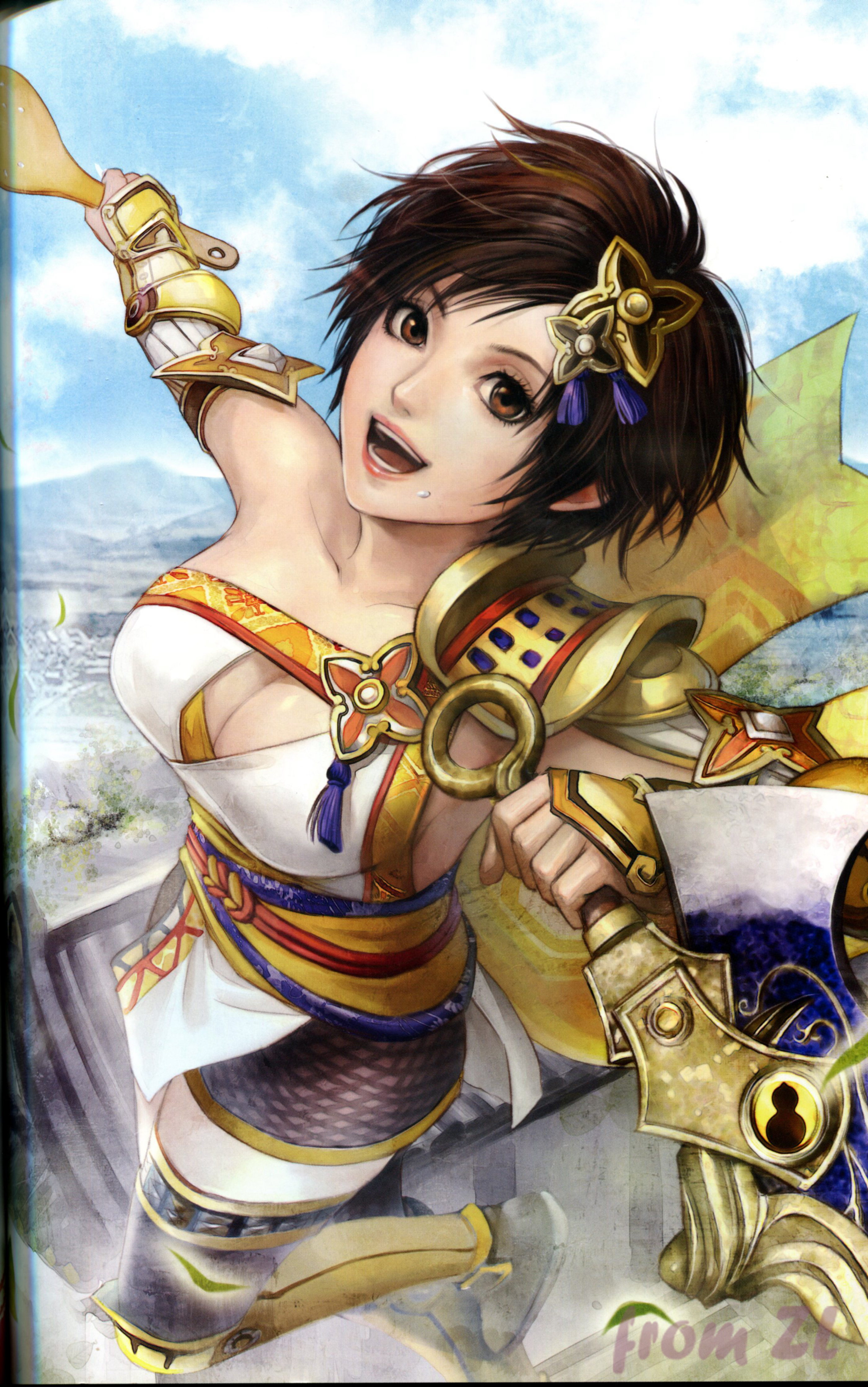 战国无双4设定角色原画集，神无双极意55名武将CG插画壁纸欣赏