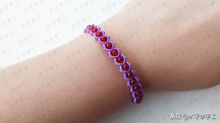 心形手链编法图解视频,手工串珠心形笔筒图解大全
