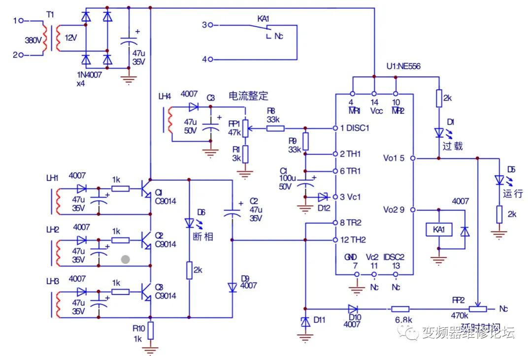 电动机缺相保护器接线原理,电动机保护器的保护原理及应用