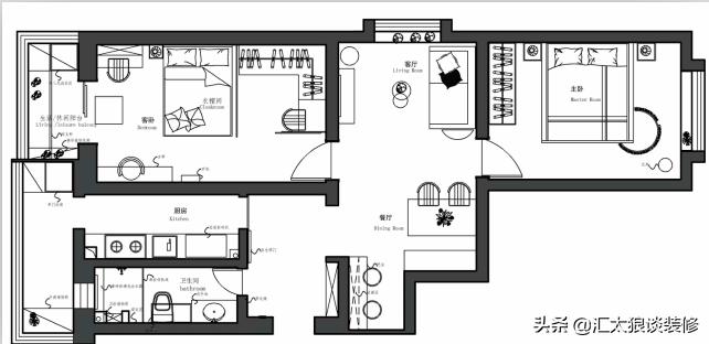简单装修刷亮色乳胶漆效果案例,不吊顶不装射灯装修效果图