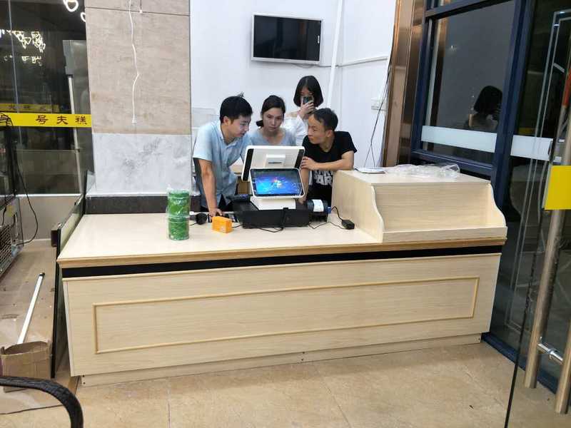 收银台吧台前台接待台咨询服务台,吧台收银台公司前台小型吧台