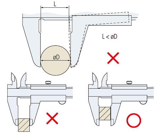卡尺的使用,卡尺的使用时的注意事项
