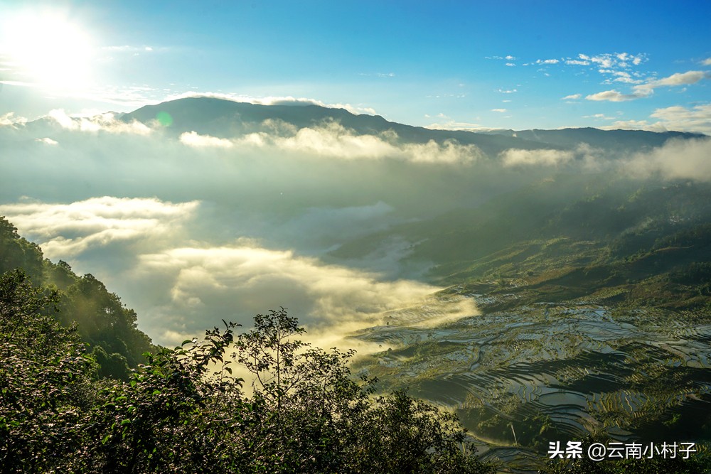 红河州最美哈尼族村寨,红河哈尼族千年梯田