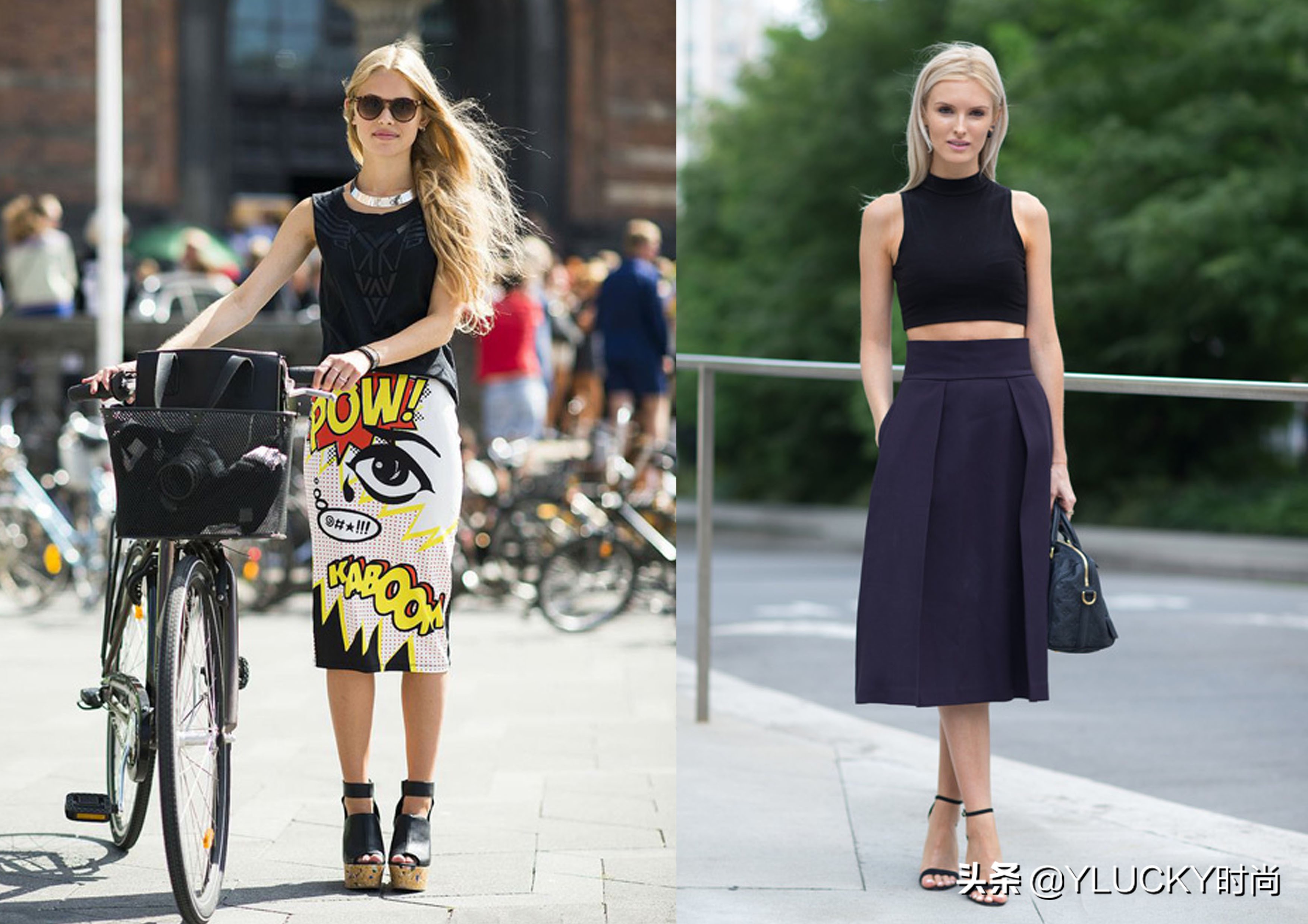 夏日清凉感十足的无袖衫穿搭示范,百搭减龄无袖衫