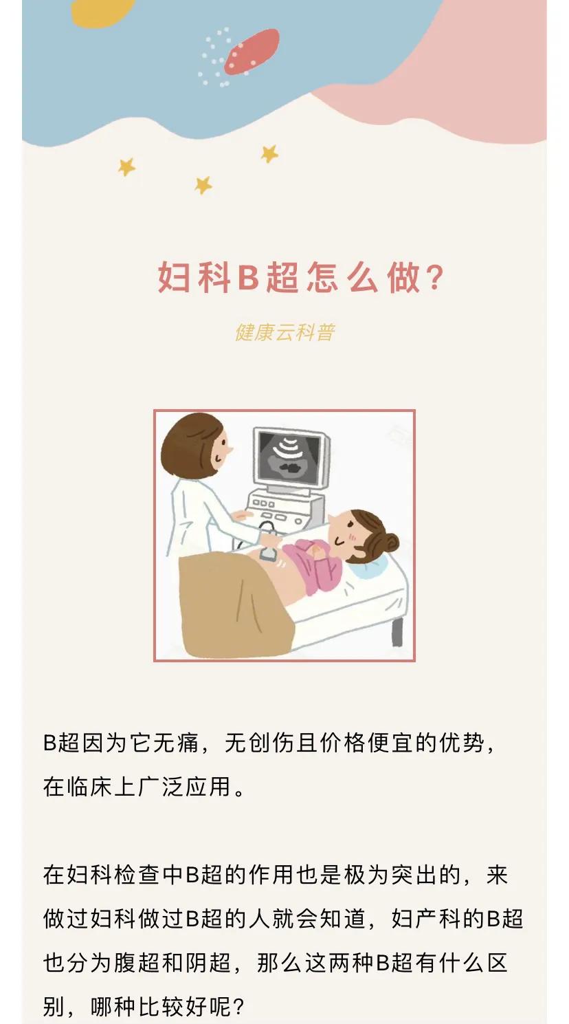 妇科b超价格表,妇科b超挂什么科