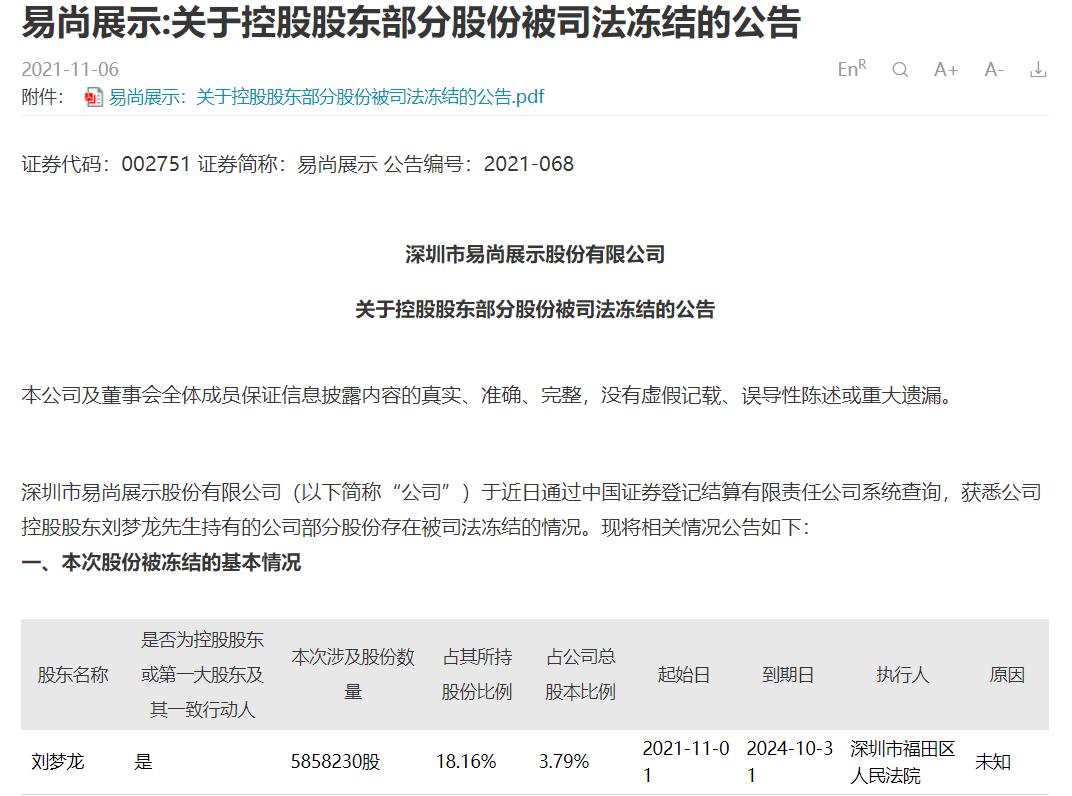 易尚展示还能重回a股吗,易尚展示最新新闻