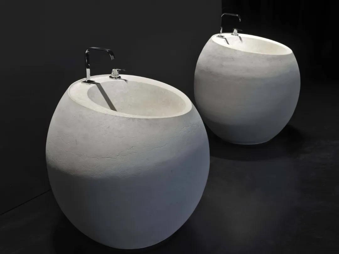 高颜值小型洗手池一体,100款超美的景观雕塑