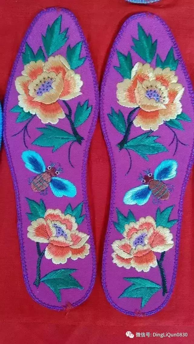 鞋垫上的刺绣艺术欣赏,鞋垫刺绣怎么刺绣熊猫嘴巴