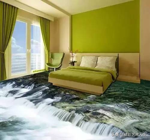 这才叫3D地板砖，你家的只能叫砖