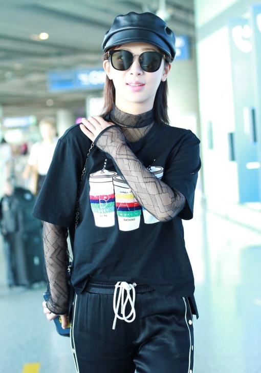 杨紫轻熟女装,杨紫轻熟风黄衣裙