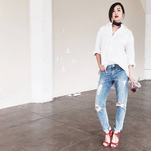 丝巾新系法这样穿美出新高度,秋冬细窄条丝巾的系法大全