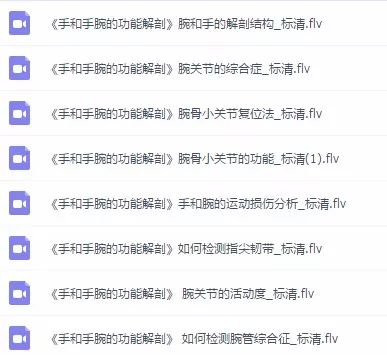 康复人必学的解剖教程/视频/电子书大合集，点击领取
