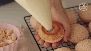 超好吃的蜜桃泡芙,超过100个赞的美食