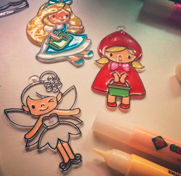 韩国amos水彩笔24色,韩国amos圣诞胶画测评