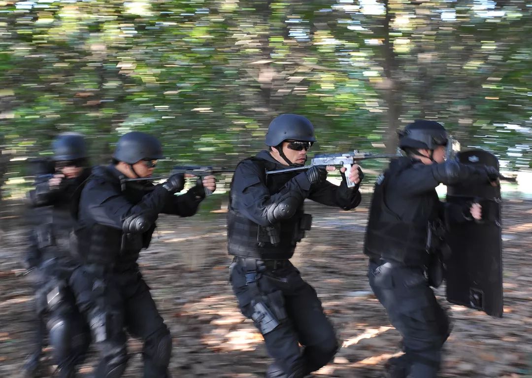 巡特警大练兵实战视频,上海金山分局特警冬季大练兵