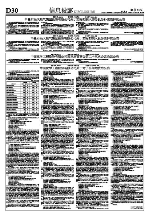 中国化学工程股份有限公司管理,中国化学增资子公司