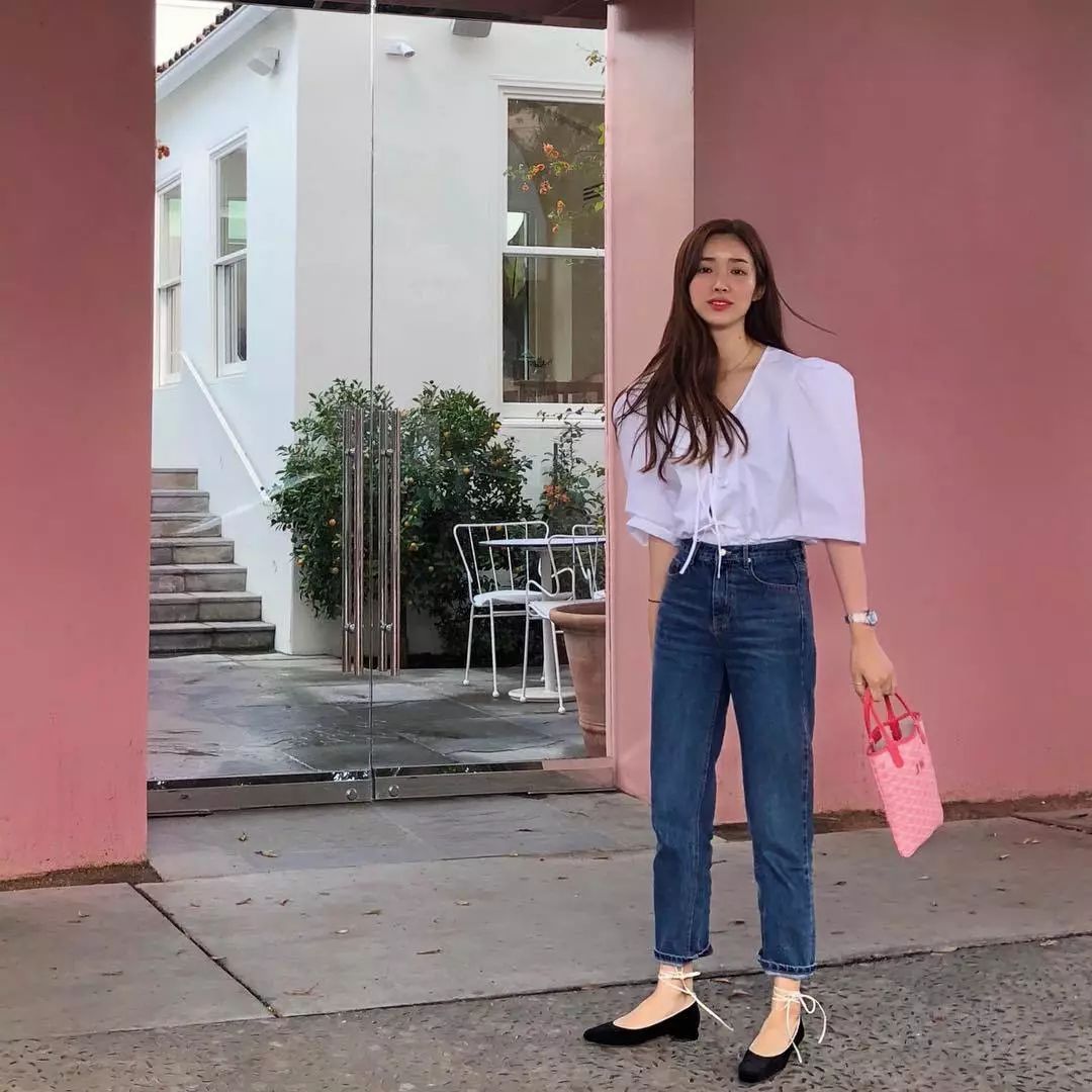 韩国女私服穿搭,韩国女星私服极简风穿搭