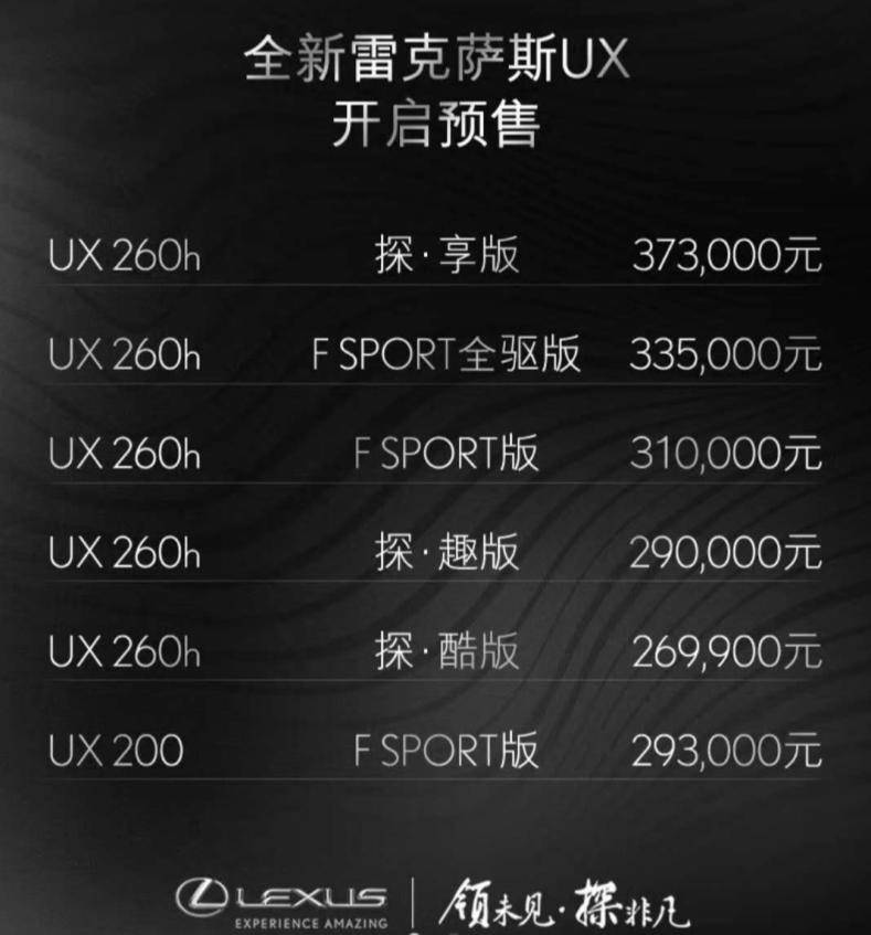 雷克萨斯ux2023款什么时候上市,新款雷克萨斯ux即将上市