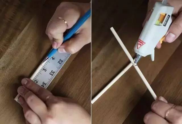 她用牙签搭了个十字，缠上几根毛线，竟也可以美成这样