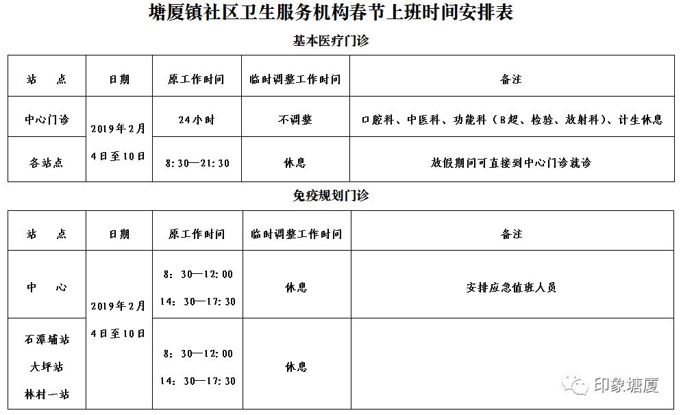 一网打尽！春节塘厦公交医院商场超市银行……营业时间全搜罗