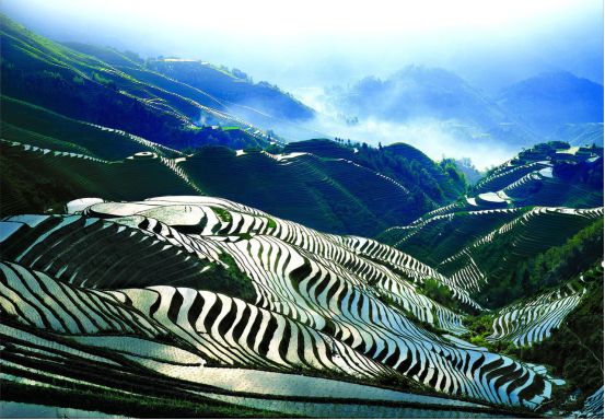 广西旅游龙脊梯田六月,嗨皮士皖南旅游