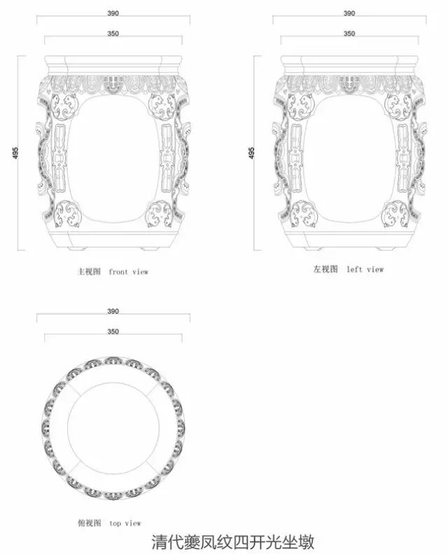 中国古典家具纹样,古典家具设计图纸