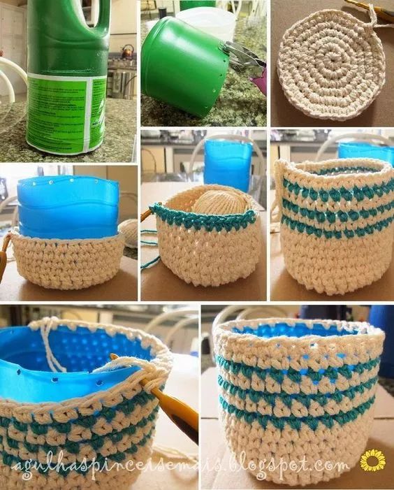 笔收纳袋小布袋,毛线钩笔袋的编织教程