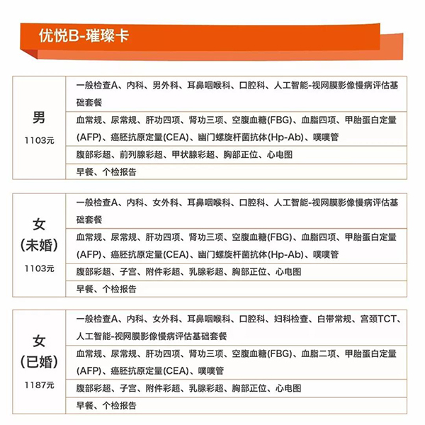 爱康十六周年,爱康国宾臻享1999元体检套餐
