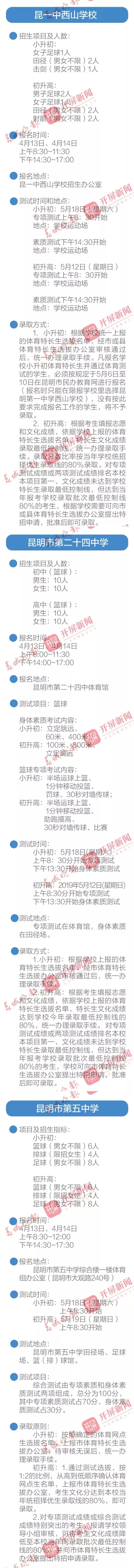 2020昆明体育特长生报名,昆明体育特长生招生怎么报名