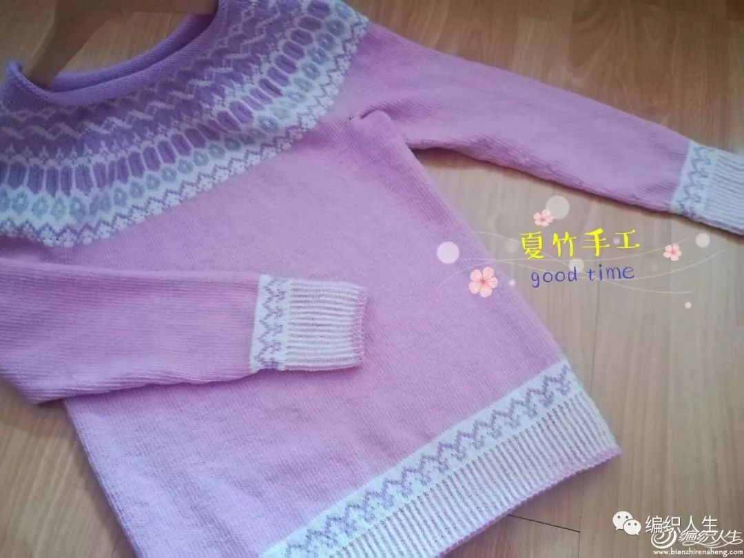 从上往下织套头休闲棒针毛衣样品,粗线棒针女士毛衣中长款的编织