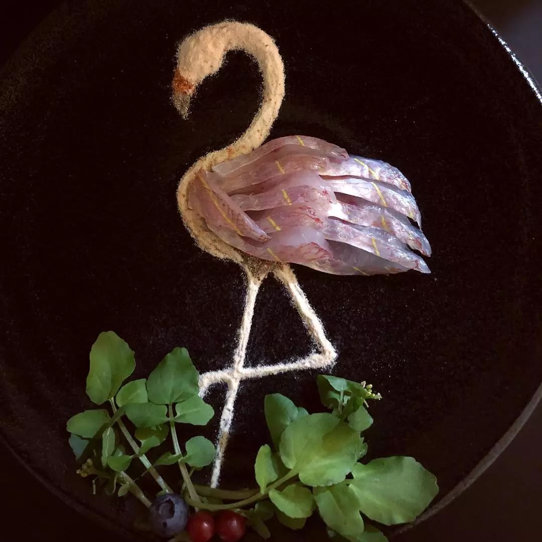 三文鱼作画,用三文鱼作画也能美到爆