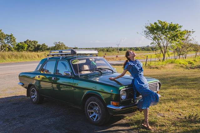 古巴老爷车日落,古巴旅行全记