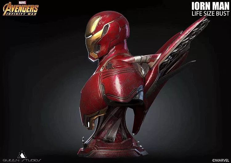 钢铁侠mk49胸像,钢铁侠mk50战甲真人可穿