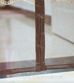 防蚊帘下面容易开,防蚊闭合帘