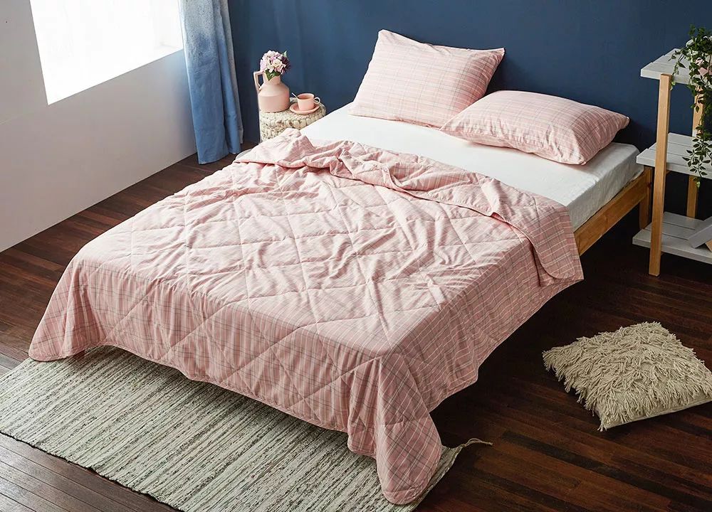 全棉夏凉被粗布,纯棉布做的夏凉被