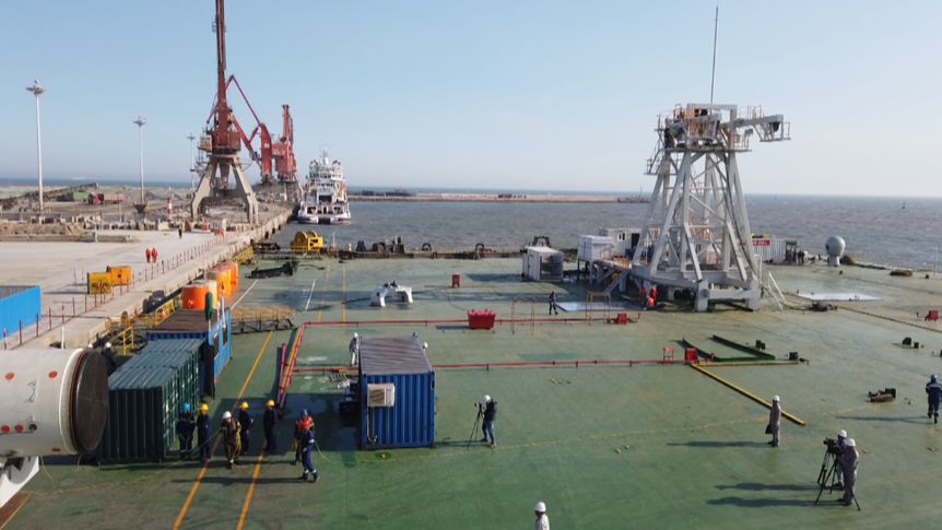 中国航天首次在海上发射,中国卫星首次海上发射