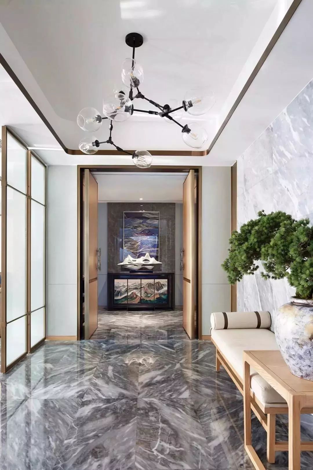 100个经典玄关案例,新中式玄关设计图片大全集