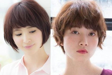 大圆脸适合的发型图片中长发,圆脸适合的齐肩短发发型