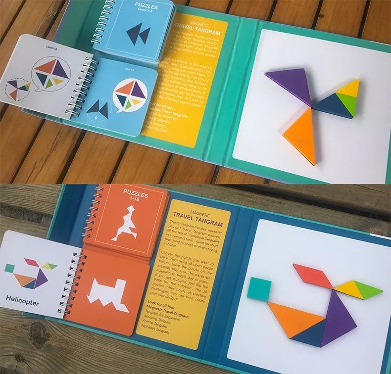 七巧板教具适用于哪个年龄段,儿童七巧板木质磁性教具益智玩具