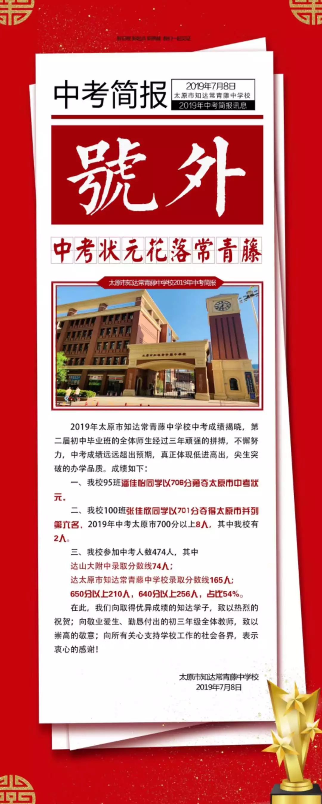 沦陷于“喜报”中的学校……