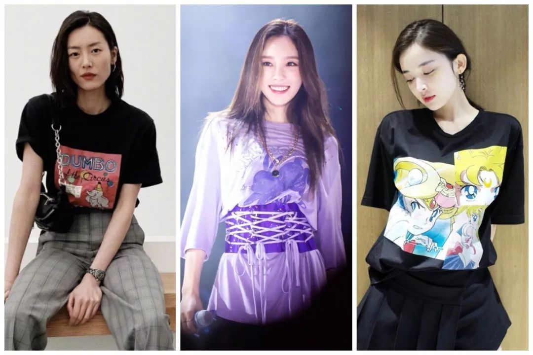 刘雯娜扎穿着puma,娜扎孙怡跨年衣服撞衫